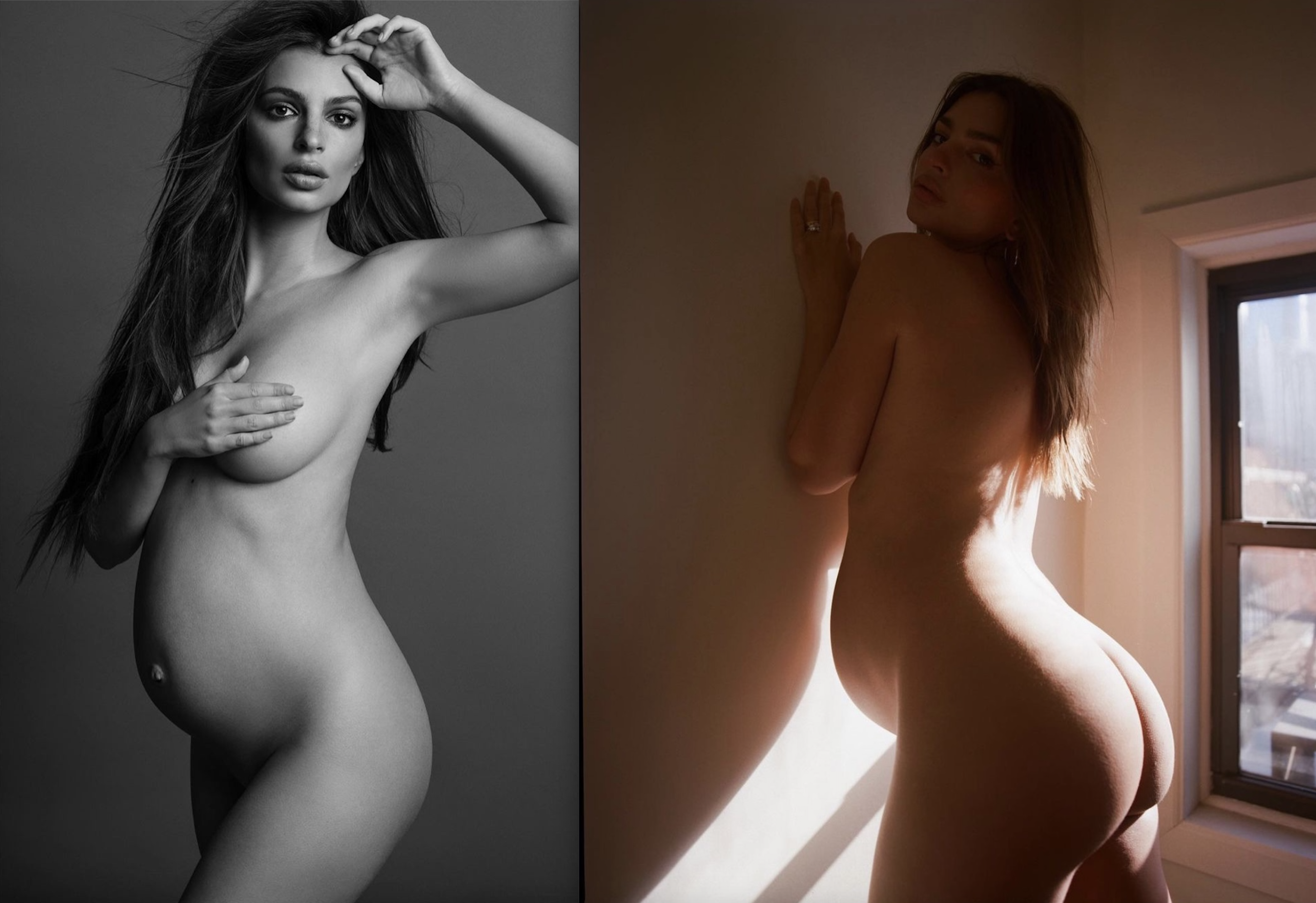 Emily Ratajkowski nude photoshoot maternity
